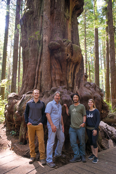 Left to Right: Ancient Forest Alliance (AFA) Boardwalk Coodinator TJ Watt