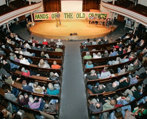 Pre-Election Info Night and Rally for Ancient Forests is happening this Wednesday April 10th from 7:00 to 9:00 pm at Alix Goolden Hall!