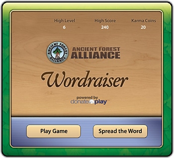 You can try out the new online game to help benefit the AFA while having some fun at www.wordraiser.com