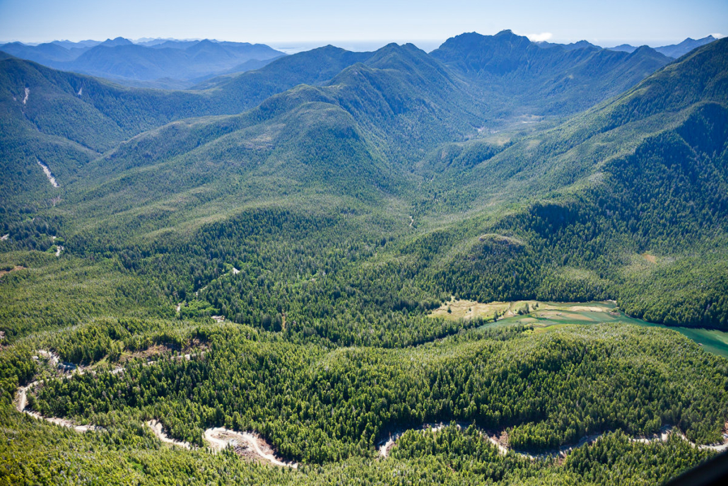 View into the intact side valleys in 2013. Sadly, these have since been roaded and logged