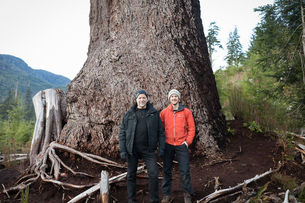 TJ Watt and renowned Canadian Photographer Edward Burtynsky near Port Renfrew 